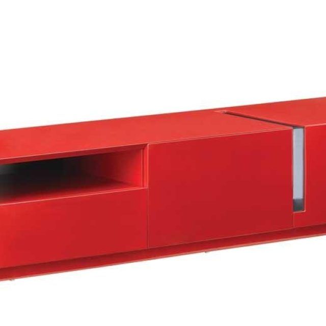 2024 Popular Black and Red Tv Stands