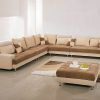 Mireille Modern and Contemporary Fabric Upholstered Sectional Sofas (Photo 2 of 15)