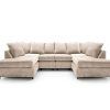 U Shaped Couches in Beige (Photo 4 of 15)