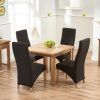 Oak Dining Tables and Fabric Chairs (Photo 21 of 25)