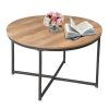 Coffee Tables With Round Wooden Tops (Photo 14 of 15)