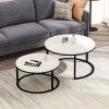 Round Coffee Tables With Steel Frames (Photo 12 of 15)
