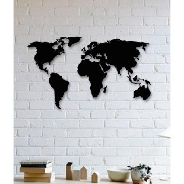 25 Inspirations Wall Art World Map