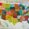 Usa Map Wall Art (Photo 1 of 20)