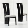 Black High Gloss Dining Chairs (Photo 4 of 25)