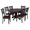 Hanska Wooden 5 Piece Counter Height Dining Table Sets (Set of 5) (Photo 14 of 25)