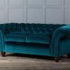 Blue Velvet Tufted Sofas (Photo 18 of 20)