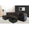 Chocolate Brown Sectional (Photo 6 of 15)