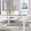 Glass Dining Tables White Chairs (Photo 1 of 25)