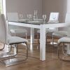 White Gloss and Glass Dining Tables (Photo 12 of 25)