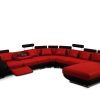 Black and Red Sofas (Photo 8 of 20)