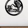 Vintage Metal Welcome Sign Wall Art (Photo 10 of 15)