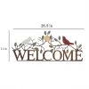 Vintage Metal Welcome Sign Wall Art (Photo 12 of 15)