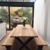 Chunky Solid Oak Dining Tables and 6 Chairs (Photo 20 of 25)