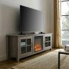 57'' Tv Stands With Led Lights Modern Entertainment Center (Photo 11 of 15)