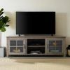 Walker Edison Farmhouse Tv Stands With Storage Cabinet Doors and Shelves (Photo 14 of 15)