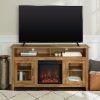 Wood Highboy Fireplace Tv Stands (Photo 1 of 15)