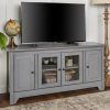 Modern Tv Stands in Oak Wood and Black Accents With Storage Doors (Photo 7 of 15)