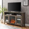 Wood Highboy Fireplace Tv Stands (Photo 10 of 15)