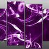 Purple and Grey Abstract Wall Art (Photo 6 of 15)