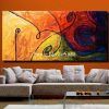 Abstract Oversized Canvas Wall Art (Photo 12 of 15)