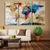 World Map Wall Art Canvas (Photo 5 of 20)