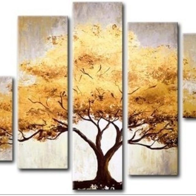Top 15 of Canvas Wall Art of Trees