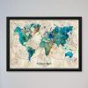 World Map Wall Art Framed (Photo 6 of 20)