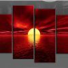 Large Red Canvas Wall Art (Photo 8 of 15)