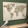 Framed World Map Wall Art (Photo 20 of 20)