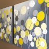 Yellow and Grey Abstract Wall Art (Photo 4 of 15)