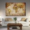 Vintage World Map Wall Art (Photo 13 of 20)