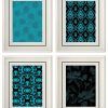 Turquoise and Black Wall Art (Photo 3 of 20)