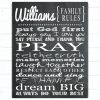 Family Rules Canvas Wall Art (Photo 8 of 20)