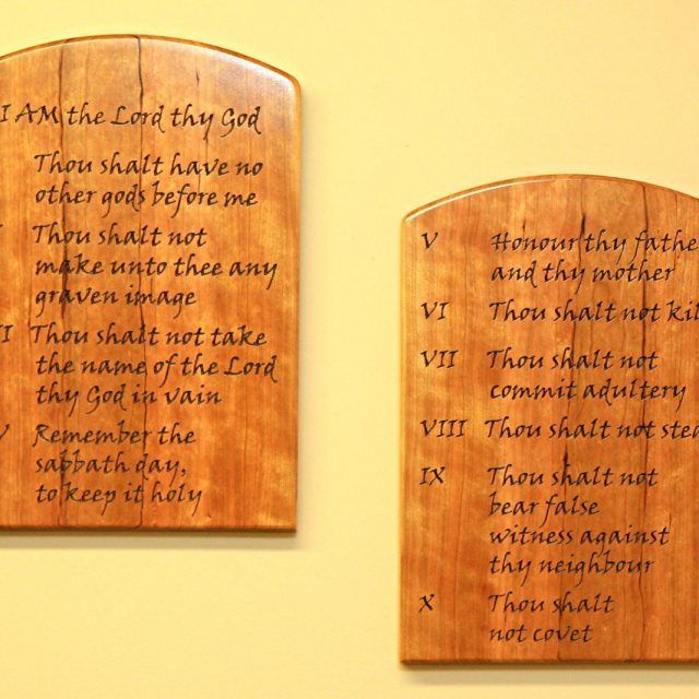 20 Collection of Ten Commandments Wall Art