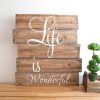 Wooden Word Wall Art (Photo 10 of 20)