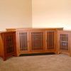 Oak Tv Stands With Glass Doors (Photo 19 of 20)