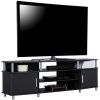 Carson Tv Stands in Black and Cherry (Photo 11 of 15)