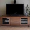 Modrest Marcus Modern Walnut Veneer Tv Stand - Entertainment pertaining to Most Current Walnut Tv Cabinets With Doors (Photo 3348 of 7825)