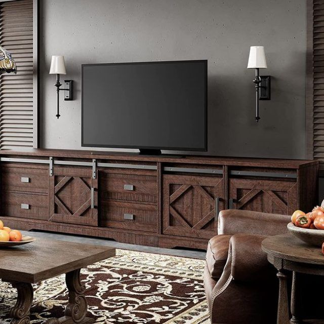 5 Best Collection of 110" Tvs Wood Tv Cabinet with Drawers