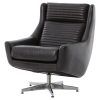 Espresso Leather Swivel Chairs (Photo 23 of 25)