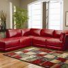 Red Leather Couches for Living Room (Photo 7 of 10)