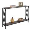 Natural Wood Mirrored Media Console Tables (Photo 16 of 25)