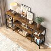 Asymmetrical Console Table-Book Stands (Photo 4 of 15)