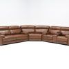 Clyde Grey Leather 3 Piece Power Reclining Sectionals With Pwr Hdrst & Usb (Photo 5 of 25)