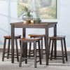 Askern 3 Piece Counter Height Dining Sets (Set of 3) (Photo 8 of 25)