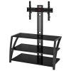 Most Popular 65 Inch Tv Stands With Integrated Mount throughout Currently Editing: Transdeco Black Glass Tv Stand With Integrated (Photo 5986 of 7825)