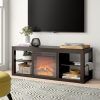 Chicago Tv Stands for Tvs Up to 70" With Fireplace Included (Photo 9 of 15)