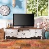 French Country Tv Center, White, 60" - Transitional - Entertainment within Current French Country Tv Stands (Photo 6637 of 7825)