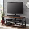 Mainstays Arris 3-in-1 Tv Stands in Canyon Walnut Finish (Photo 4 of 15)
